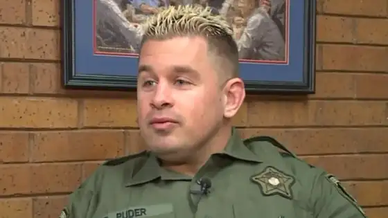 Daniel Puder in uniform as a St. Francis County Deputy Sheriff